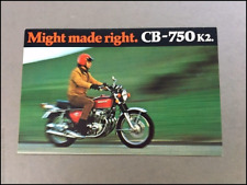 1972 Honda CB-750 CB-750K2 Motorcycle Bike Vintage Sales Brochure Folder picture