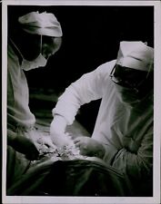 LG784 1956 Original Look Magazine Photo SURGICAL PROCEDURE Doctor Uses Hands picture
