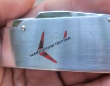 Vintage Penguin Lighter PAN AM AIRLINES Credit Union PAN AMERICAN Airlines RARE picture