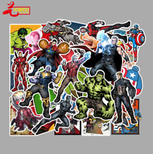 50 Pcs Stickers Marvel Heroes Movie Luggage Skateboard Car Phone Laptop Vinyl picture