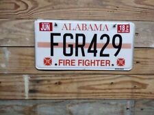 Alabama Expired 2018 Firefighter License Plate Auto Tags FGR429 picture