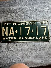 1955 Michigan License Plate NA-17-17 picture