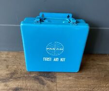 Vintage Original Pan Am Airlines Aircraft First Aid Kit Metal Box w/Contents picture