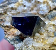 86 GR. Full Terminated Ultra Rare Blue Shade Anatase Crystals On Matrix @ PAK picture