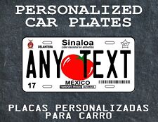 PLACA PARA CARRO DE SINALOA / Placas para Carro de los  Estados de Mexico picture