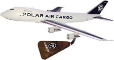 Polar Air Cargo Boeing 747-200F Desk Top Display Wood Model 1/144 SC Airplane picture