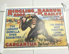 Ringling Bros Barnum & Bailey Circus Poster Gargantua 25