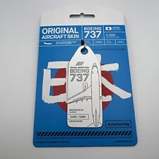 Aviationtag AnA Boeing 737 JA02AN 2465/5000 Solid White  picture