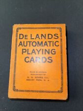 Antique DeLand's Automatic Playing Cards & Joker Tax Stamp picture