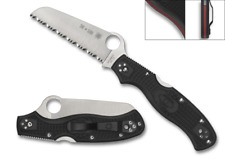 Spyderco Knives 'Thin Red Line' Rescue 3 Stainless C14FSBKRD3 Pocket Knife picture