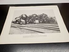 N&W Giants of the Steam Age 12 x 16 B&W Lithograph picture