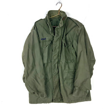 Vintage Us Military OG 107 Cold Weather Jacket Size Large Green 1982 picture
