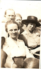 Vintage Photo 1930s, Southern Dressed Up 4 Men Women Huddle 4.5x2.25 Black White picture