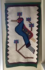 VTG South American Tribal Hand Woven Bird Design Wall Art Textile, 46