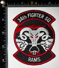 USAF 34th Fighter Squadron Rude Rams Patch picture
