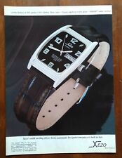 2007 Xezo Incognito Limited Edition Watch Art Photo Vintage Magazine Print Ad  picture