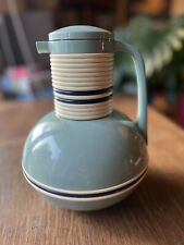 Vintage MCM Corning Thermique Carafe Coffee Light Blue Insulated Pitcher Quart picture