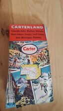 Carterland Carter Gas VTG 1957 Folded Road Pictorial Map CO ID MT NE ND OR WA WY picture