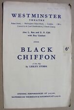 1949 BLACK CHIFFON Lesley Storm, Flora Robson, Wyndham Goldie, Rachel Gurney  picture