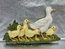 Vintage Burwood Products Duck With Ducklings Wall Decor Mamá And Babies  picture