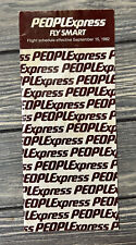 Vintage 1982 September 15 PeoplExpress Fly Smart System Timetable picture