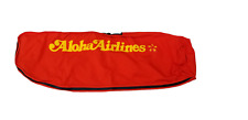 Vintage Aloha Airlines Plane Travel Long Bag Orange Hawaiian 17x47 Hawaii picture