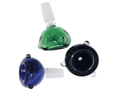 3Packs Colored 14mm Male Glass Bowl For Water Pipe Hookah Bong Replacement Head picture