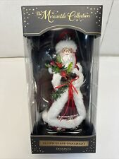 Demdaco The Mercantile Collection Blown Glass Ornament Santa Christmas picture