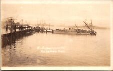 RPPC Postcard U.S. Battleships at Dock in Portland England c.1918-1930     13035 picture