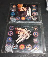 1995 NASA Space Caps Collector Series 1 & 2 Pogs Set SPACE SHUTTLES RARE MINT picture