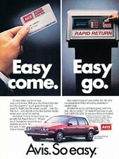 1986 Buick Skylark Avis Rental Original Advertisement Print Art Car Ad K99 picture