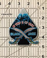 B TRP 3-17 CAV BLACK JACK Iron on/Sew on Patch 3.75