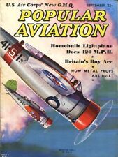 Popular Aviation Magazine Vintage September 1937 picture