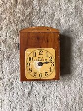 Vintage Virginia Beach Leave a Note wooden Box d.w. Will be Back at Clock 4.75