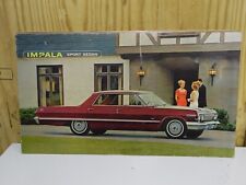 Vintage Chevrolet 1963 Impala sport sedan Dealership Promo cardboard 32x18