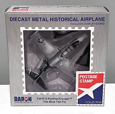 DARON Postage Stamp F9F/F-9 PANTHER COUGAR Blue Tail Diecast Fighter PS5393-3 picture
