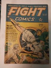 Fight Comics 27 CLASSIC War & Bondage Cover 1944 Fiction House Comic Scarce Htf picture
