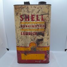 Vintage Shell Specialised Lubricant One Gallon Oil Tin. picture