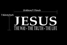 JESUS The Way The Truth The Life Sticker Decal Religious Christian Faith God picture
