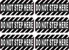 2.5in x 1in Do Not Step Here Vinyl Stickers Car Truck Vehicle Bumper Decals picture