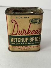 Vintage Durkee's Spice Tin Ketchup Spice Empty Tin picture
