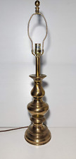 Vintage 1960s Mid Century Modern Stiffel Solid Brass Column Turn Knob Lamp picture