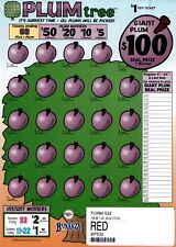2 PACK - Pull Tab Tickets Game - Holder - Plum Tree picture