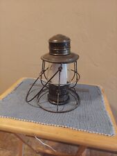 Armspear Manu'f'g Vintage Railroad Lantern Retrofitted W/Led FlickerFlame Bulb.  picture