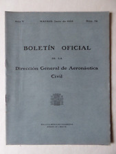 1933 N°54 OFFICIAL AERONAUTICAL BULLETIN MADRID CIVIL AVIATION HERRERA DEL DUQUE picture