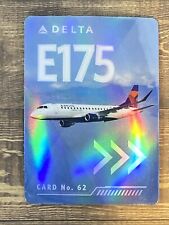 2022 Delta Airlines #62 Model E175 Holo Trading Card picture