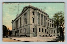 Portland ME-Maine, New County Courthouse c1914 Vintage Souvenir Postcard picture