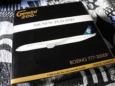 Retired VERY RARE GEMINI JETS Boeing 777, Air New Zealand, 1/200, NIB picture