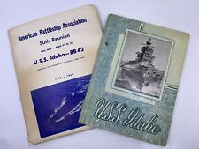 USS Idaho BB-42 Lot Yearbook Photos Clippings Letters Naval Officer Collection picture