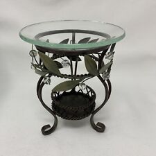 Partylite - #HB2205 Garden Lites Aroma Melts Warmer Rustic Metal w/Bead Accents picture